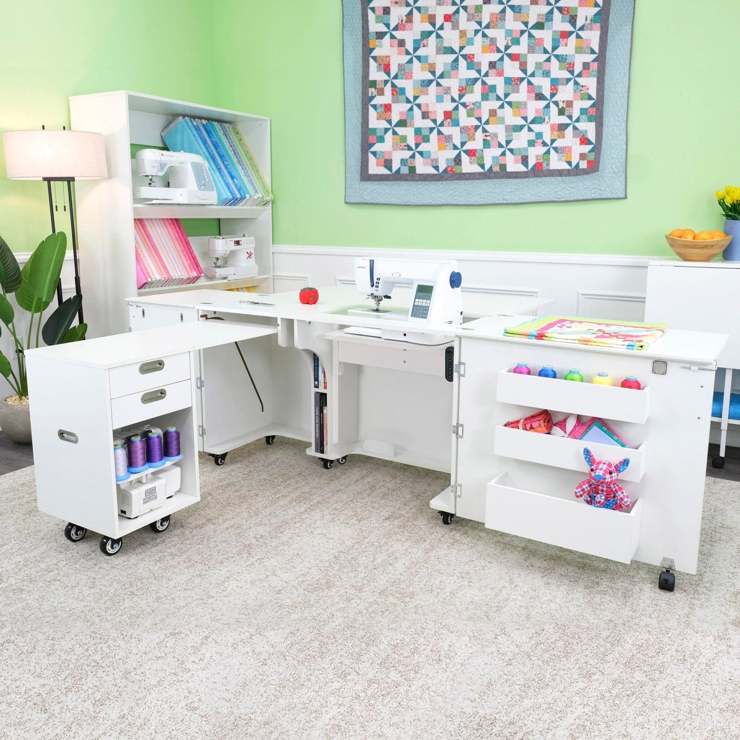 Aussie Dual Rail Electric Sewing Cabinet - Quality Sewing & Vacuum