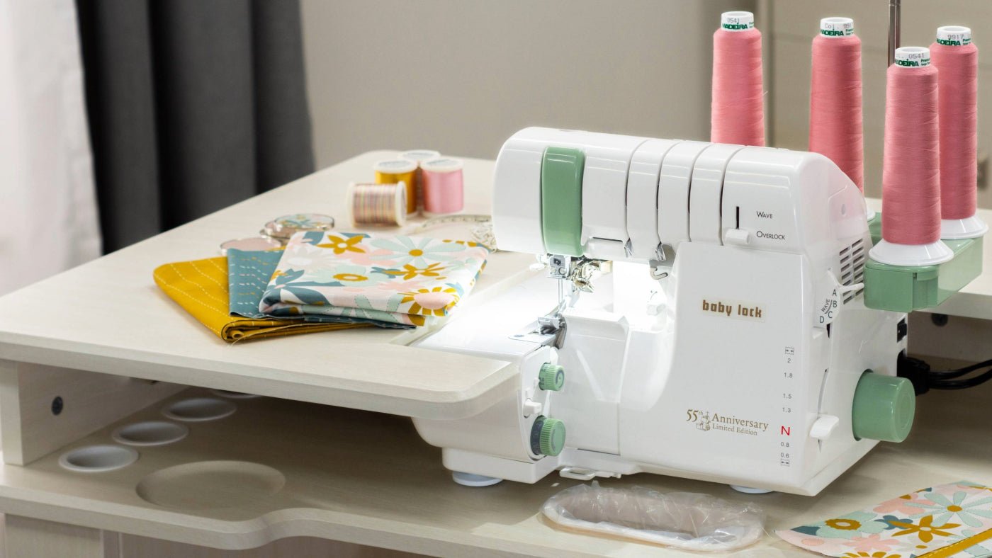 Baby Lock 55th Anniversary Limited Edition Serger - with FREE Bundle (BLE3ATW-3-BUNDLE + BA-LOK60D) - Quality Sewing & Vacuum