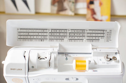 Baby Lock Brilliant Sewing Machine Stitch Selection Chart