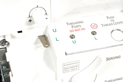 Baby Lock Serenity serger bypass port for specialty threads