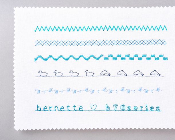 Bernette B79 stitch variety samples