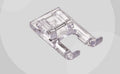 Bernette Open Embroidery Foot b37/b38