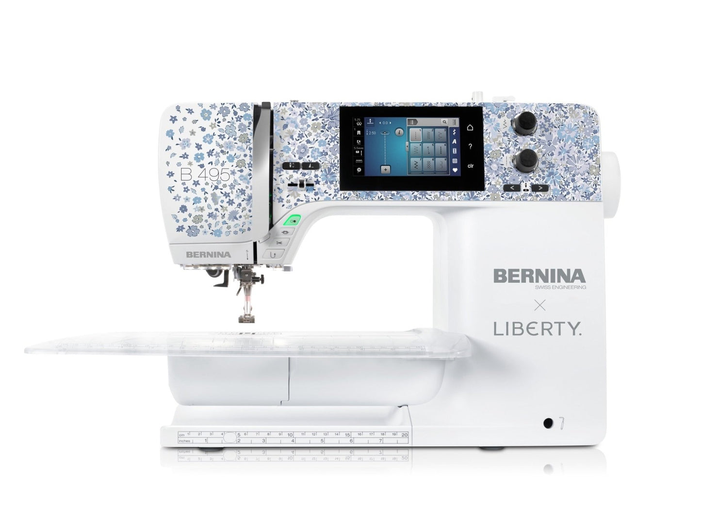 Bernina 495LE frontal with slide-on table