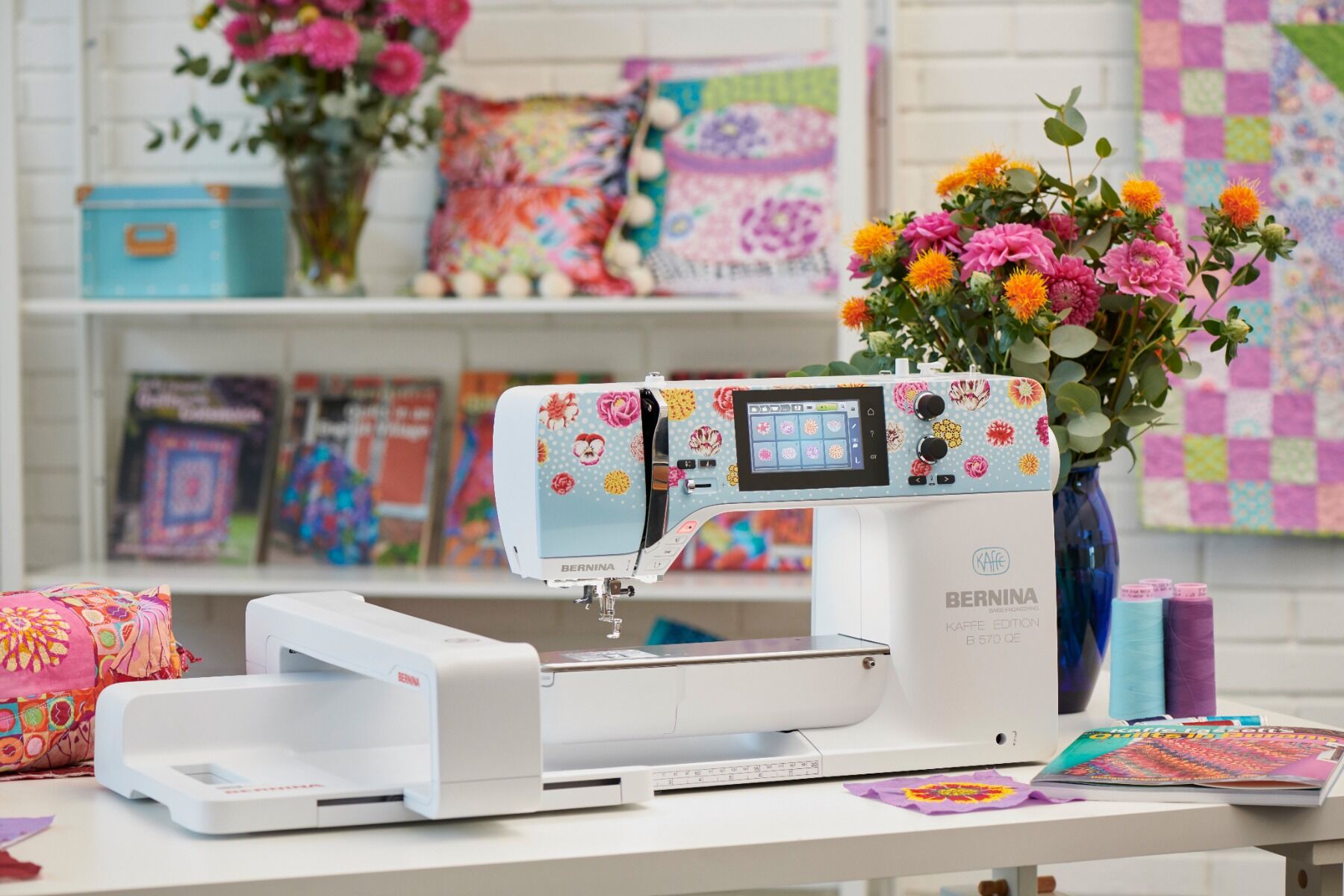 Bernina 570QE Kaffe Special Edition Sewing & Embroidery Machine