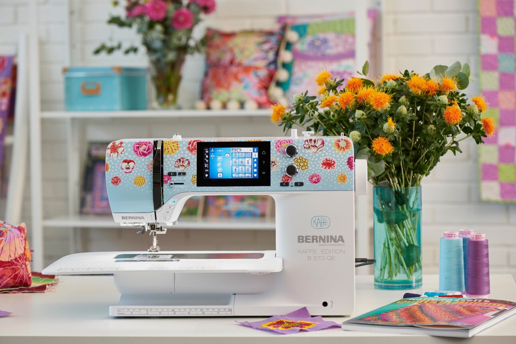 Bernina 570QE Kaffe Special Edition Sewing & Embroidery Machine