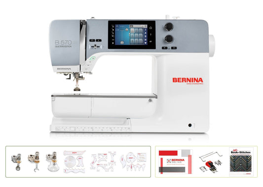 Bernina B570QE Sewing and Quilting Machine with Table - Quality Sewing & Vacuum