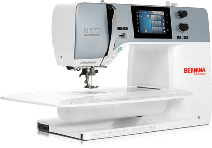 Bernina B570QE Sewing and Quilting Machine with Table - Quality Sewing & Vacuum