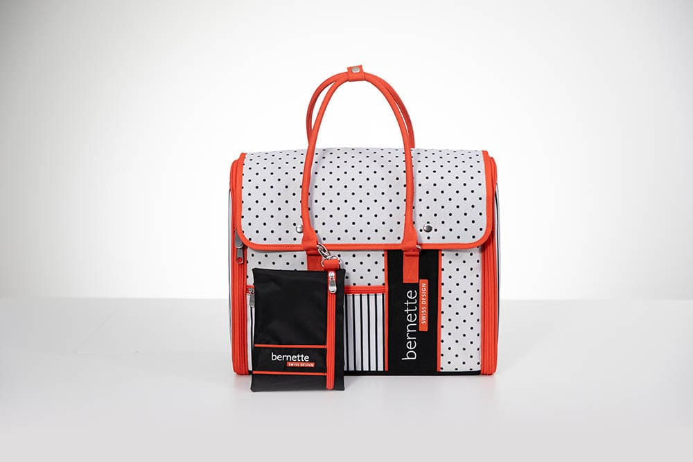 bernette Polka Tote and matching notions pouch