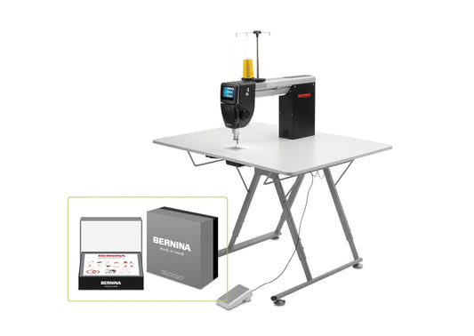 Bernina Q16 longarm sewing machine on sit-down table - Quality Sewing & Vacuum