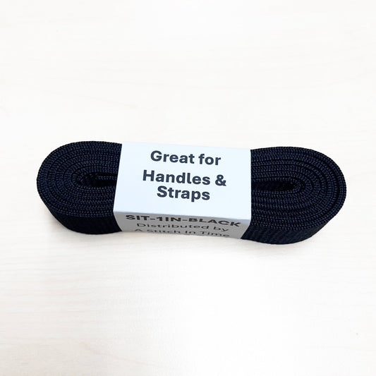 Black Polypropylene Webbing, 1" x 3 Yards
