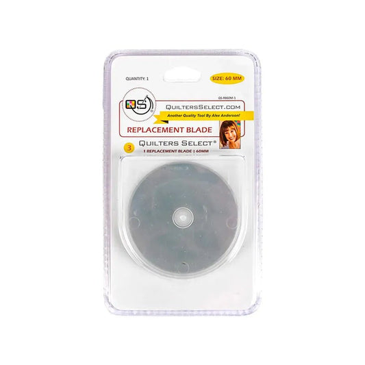 Blade Replacement Pack for Quilters Select Deluxe Rotary Cutter 60mm (3 Pack)