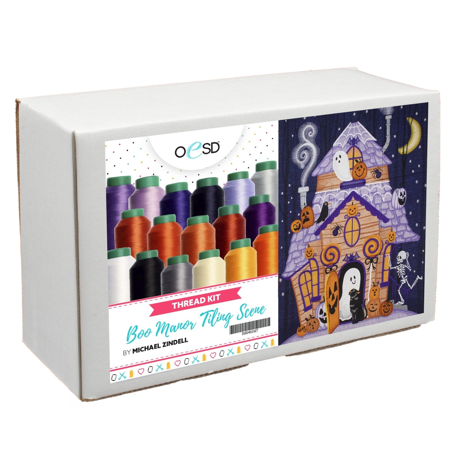 Boo Manor Thread Kit – 17 Isacord Colors