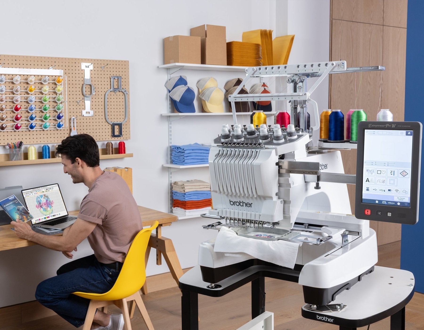 Brother PR1060W 10 Needle Embroidery Machine