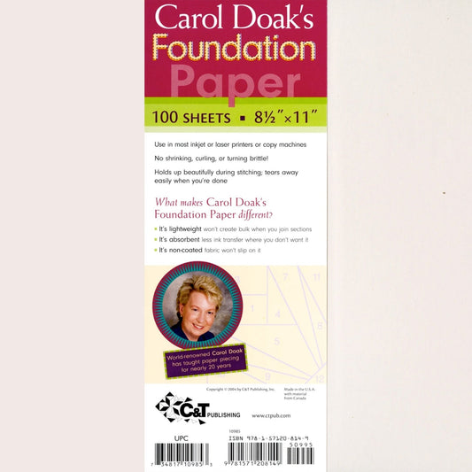 Carol Doak's Foundation Paper
