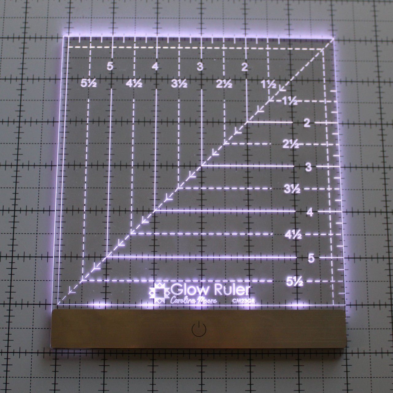 Carolina Moore Glow Ruler, 6" x 6"