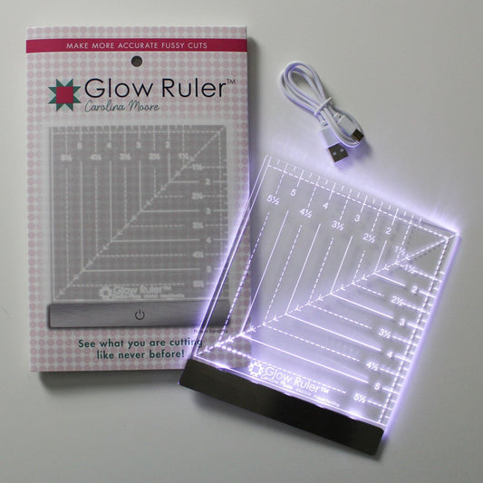 Carolina Moore Glow Ruler, 6" x 6"