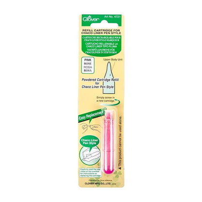 Clover Chaco Liner Pen Chalk Refill Pink