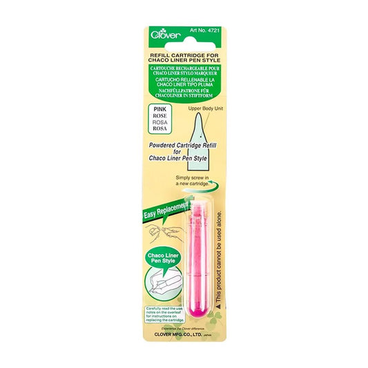Clover Chaco Liner Pen Chalk Refill Pink