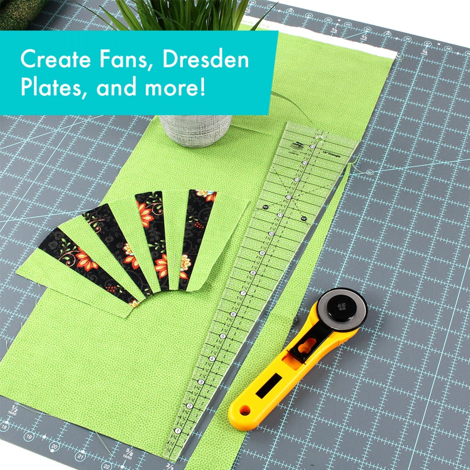 Creative Grids 10 Degree Triangle Ruler