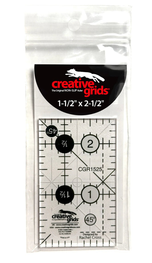 Creative Grids 1.5" x 2.5" Rectangle Quilt Ruler
