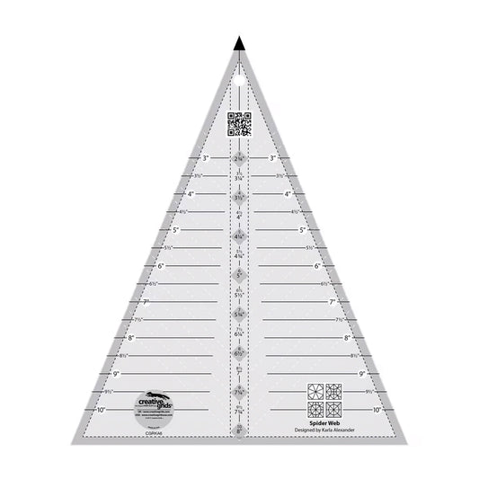 Creative Grids Spider Web Quilt Ruler