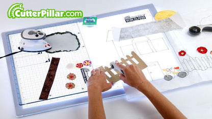 CutterPillar Tempered Glass Glow Mat Add-on - Quality Sewing & Vacuum