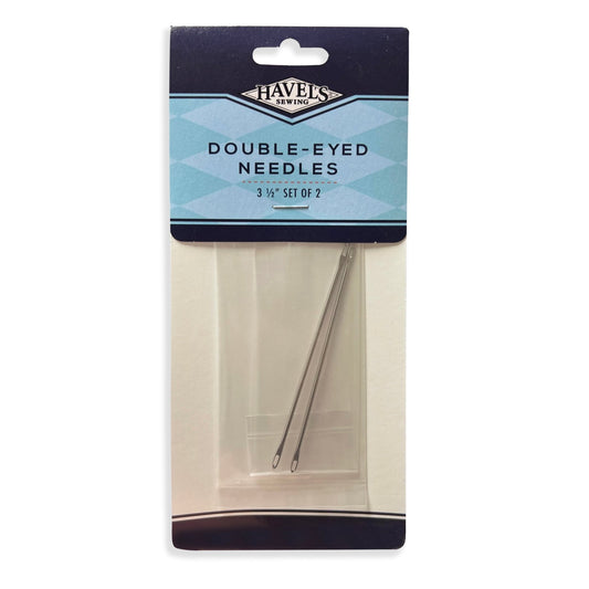 Double-Eyed Needles 3 1/2" - Set of 2