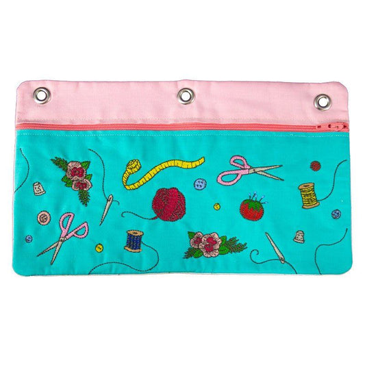 Embroidery Lab: Binder Zipper Pouch Class