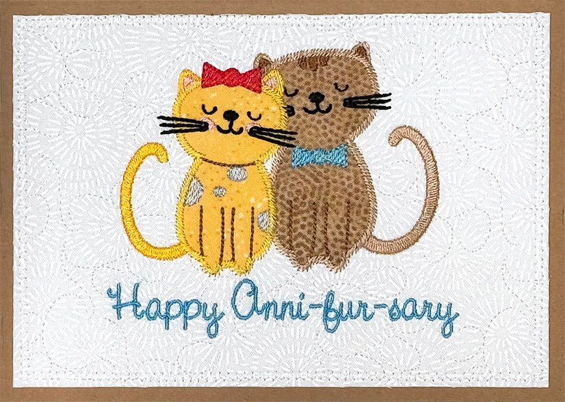 Fabulous Felines Greeting Cards - Embroidery Designs