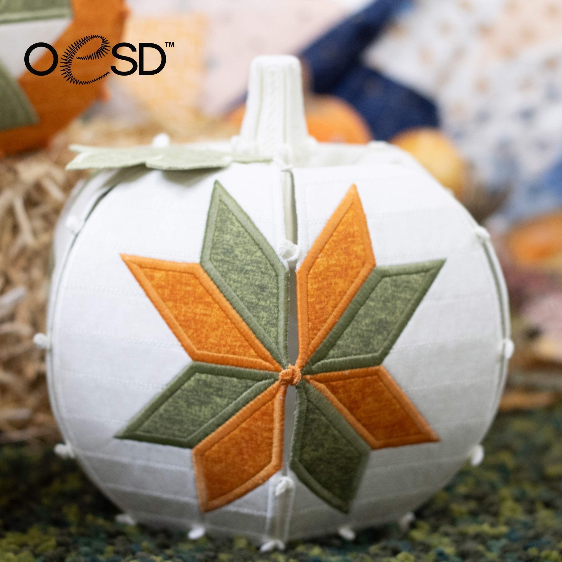 Freestanding Quilt Block Pumpkins