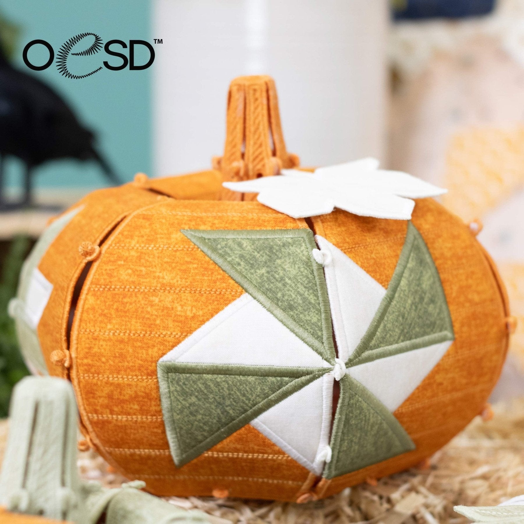 Freestanding Quilt Block Pumpkins