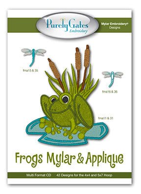 Frogs Mylar and Applique Designs