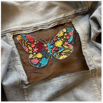 Fun with Embroidery: Denim & Organza Jacket Class