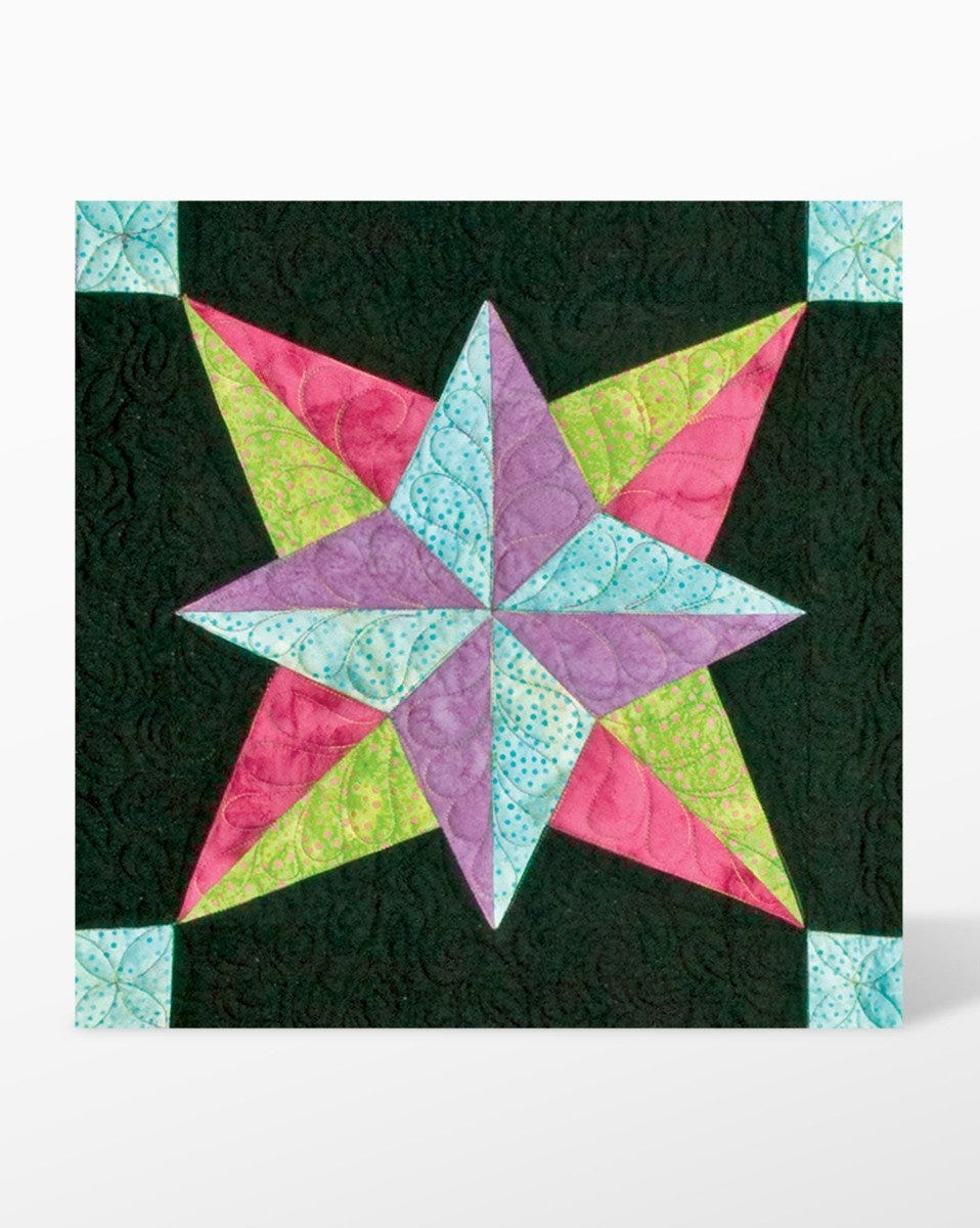 GO! Blazing Star-12" Finished by Eleanor Burns Die