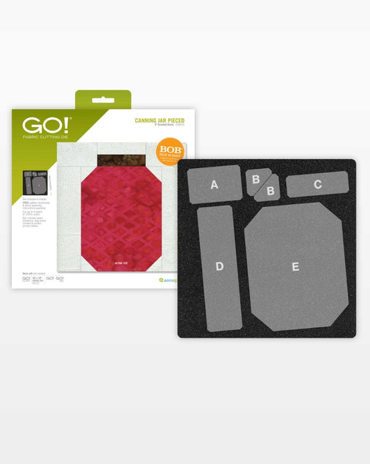 GO! Canning Jar Pieced-8" Finished Die