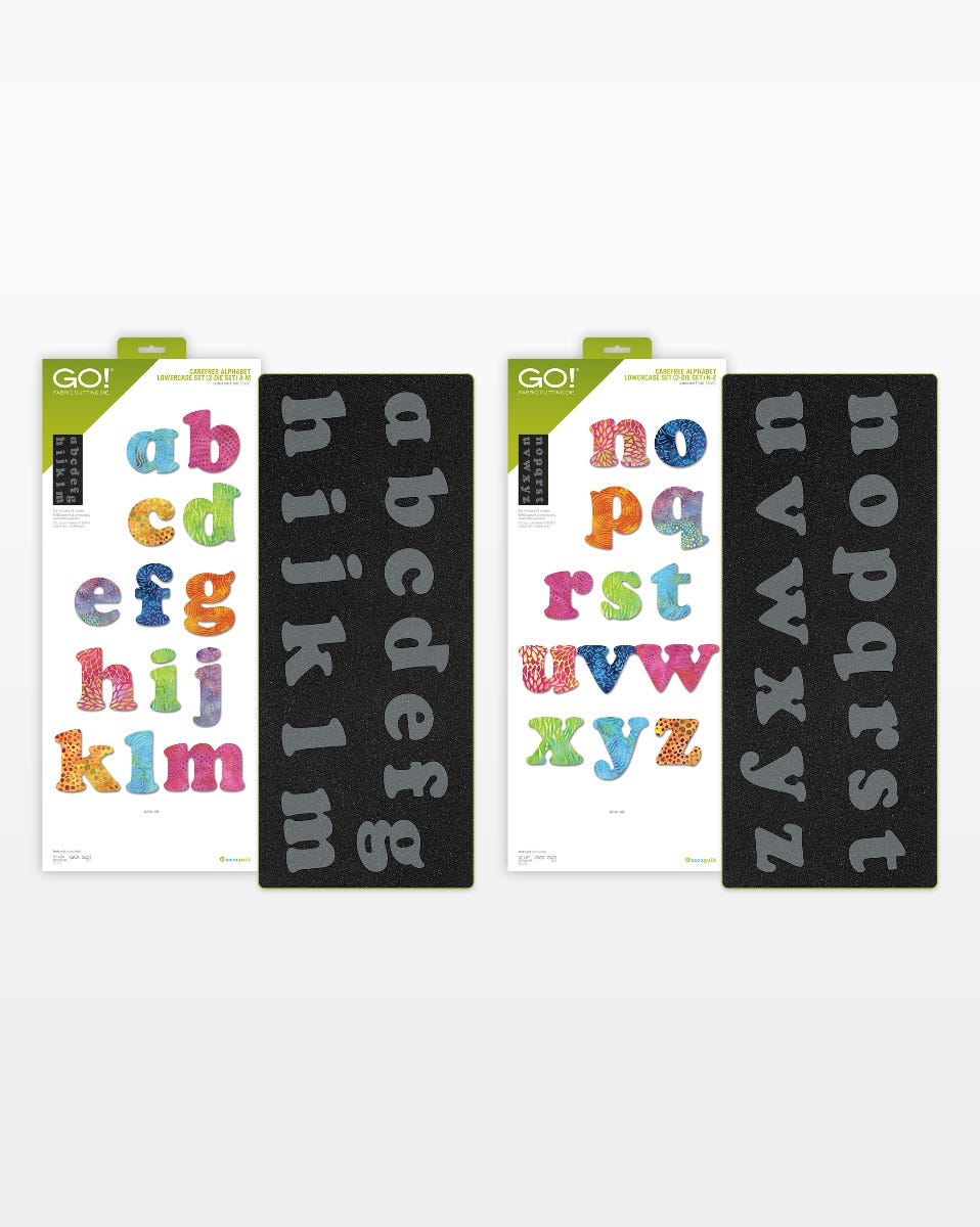 GO! Carefree Alphabet Lowercase Set (2-Die Set)