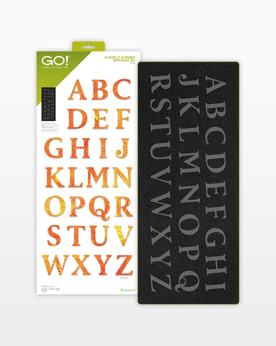 GO! Classic 2" Alphabet Uppercase Set Die