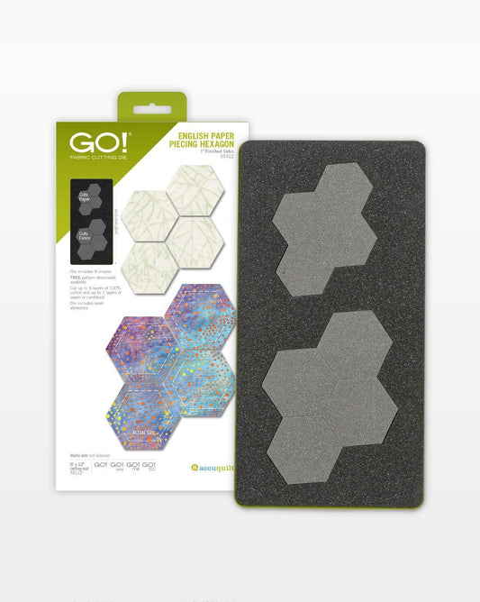 GO! English Paper Piecing Hexagon-1" Finished Sides Die