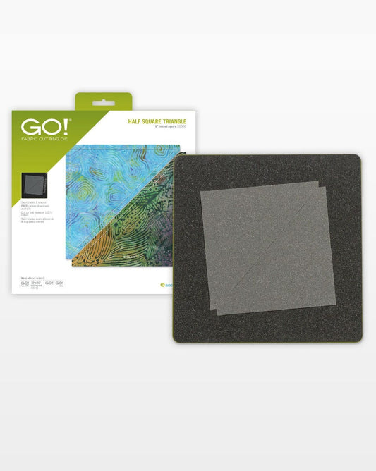 GO! Half Square Triangle-6" Finished Square die