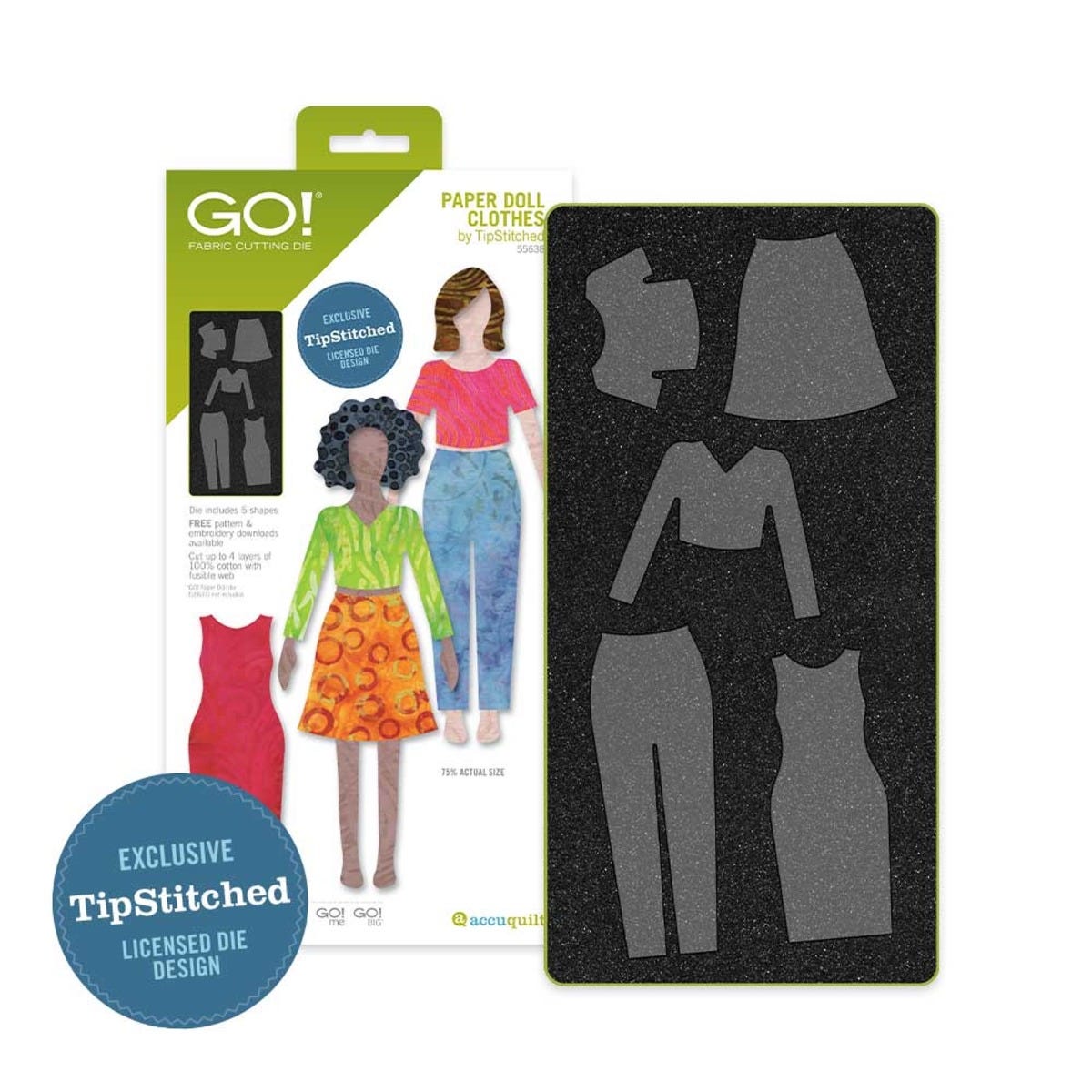 GO! Paper Doll & Doll Clothes by TipStitched Die Bundle