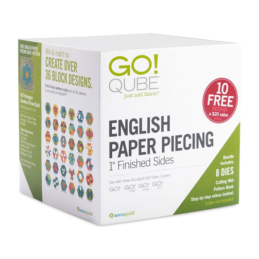 GO! Qube English Paper Piecing-1" Finished Sides