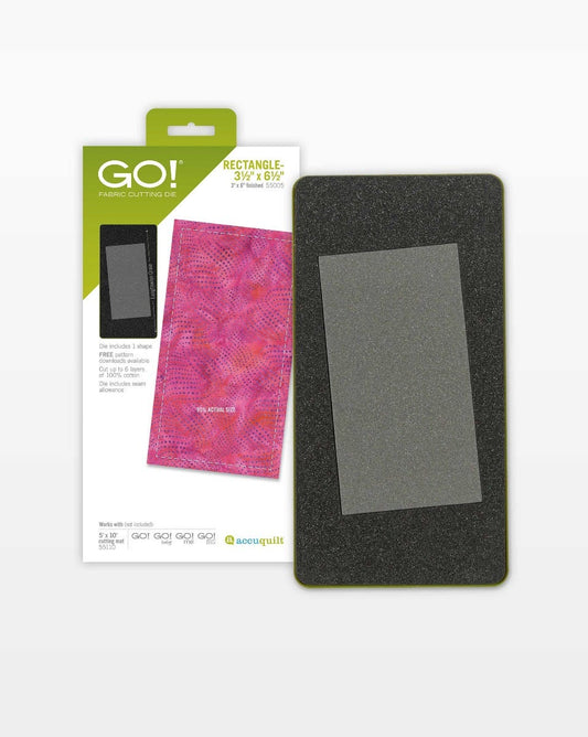 GO! Rectangle-3 1/2" x 6 1/2" (3" x 6" Finished)