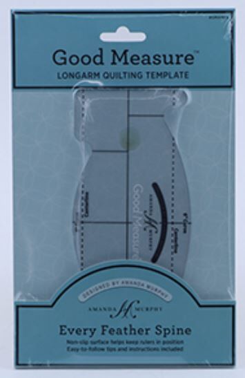 Feather Spoon Ruler Good Measure Feather Spine Longarm Quilting Ruler