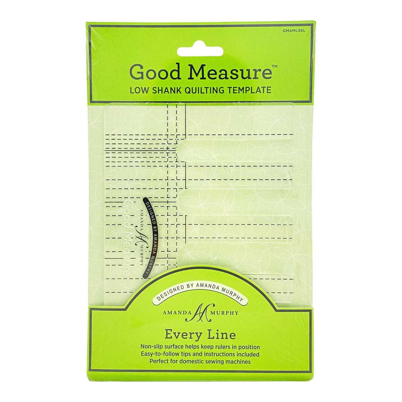 Good Measure Every Line Low Shank Quilting Ruler Template