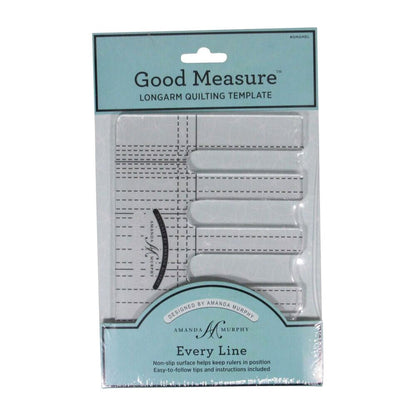 Good Measure Every Line Quilting Ruler Template for Longarm Quilting Machines by Amanda Murphy