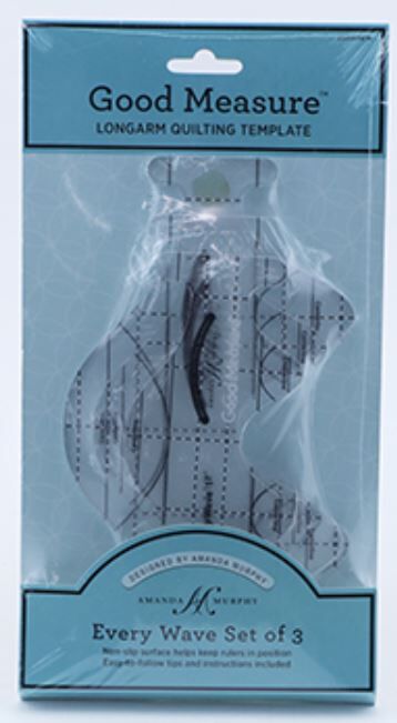 Good Measure Every Wave Quilting Ruler Template Set for Longarm Quilting Machines by Amanda Murphy