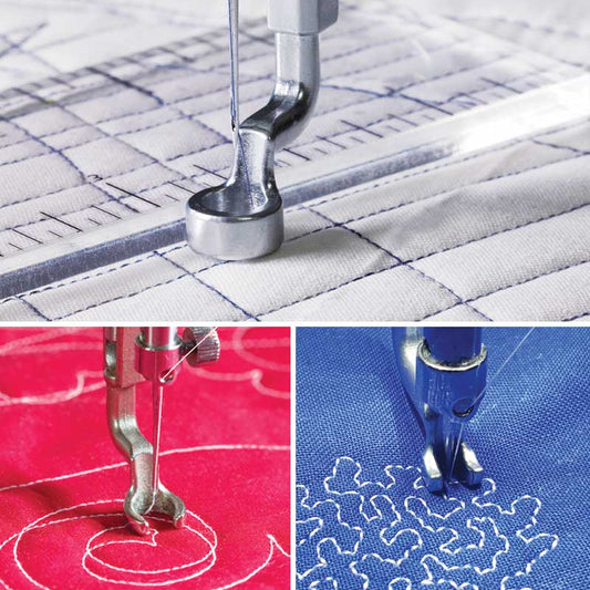 Grace Q'nique 3 Piece Foot Set - Quality Sewing & Vacuum
