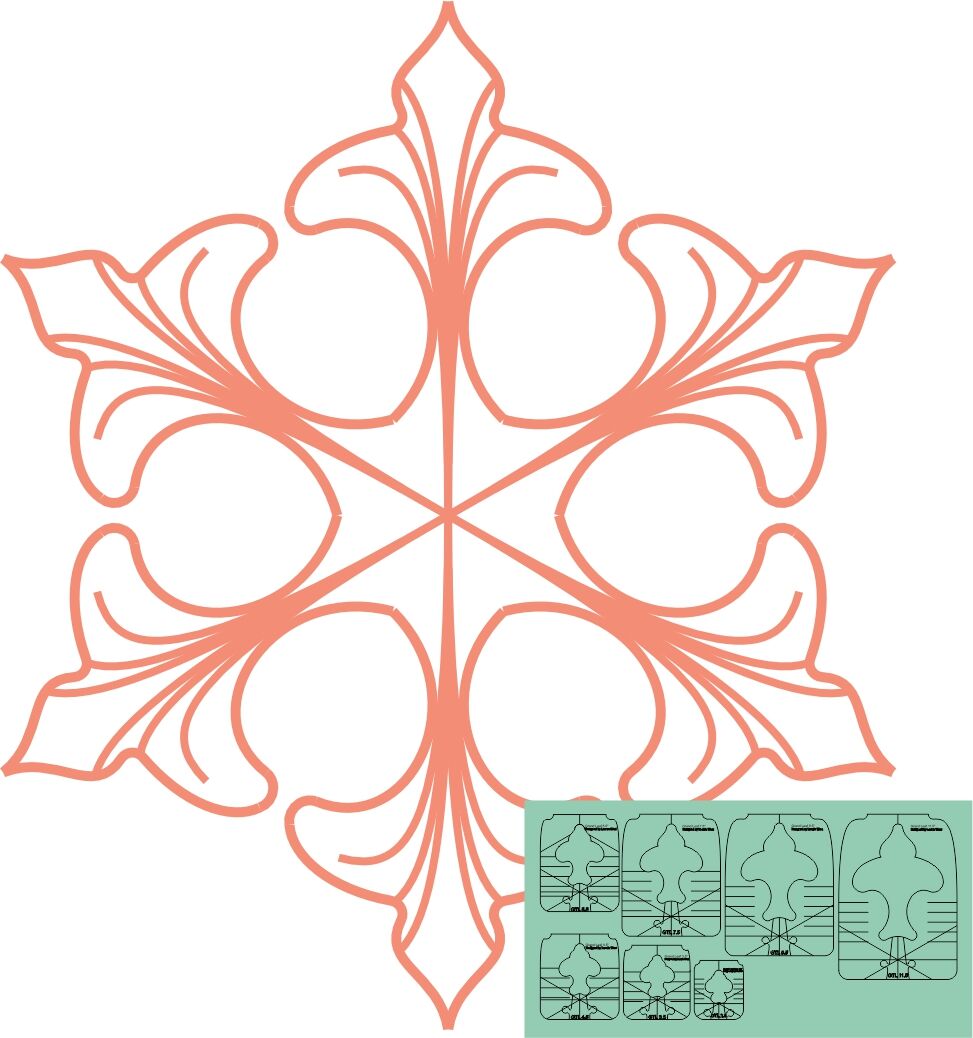 Grand Leaf Template by Westalee Design