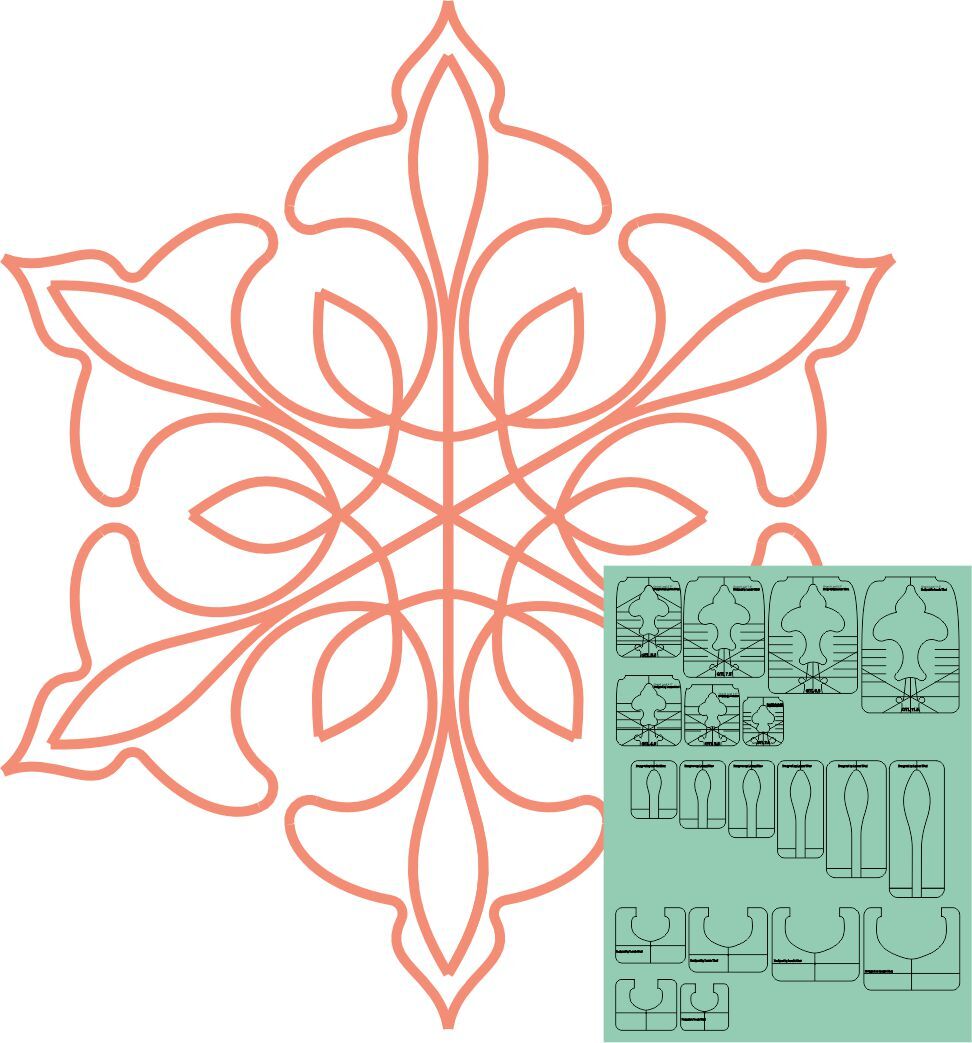 Grand Leaf Template by Westalee Design