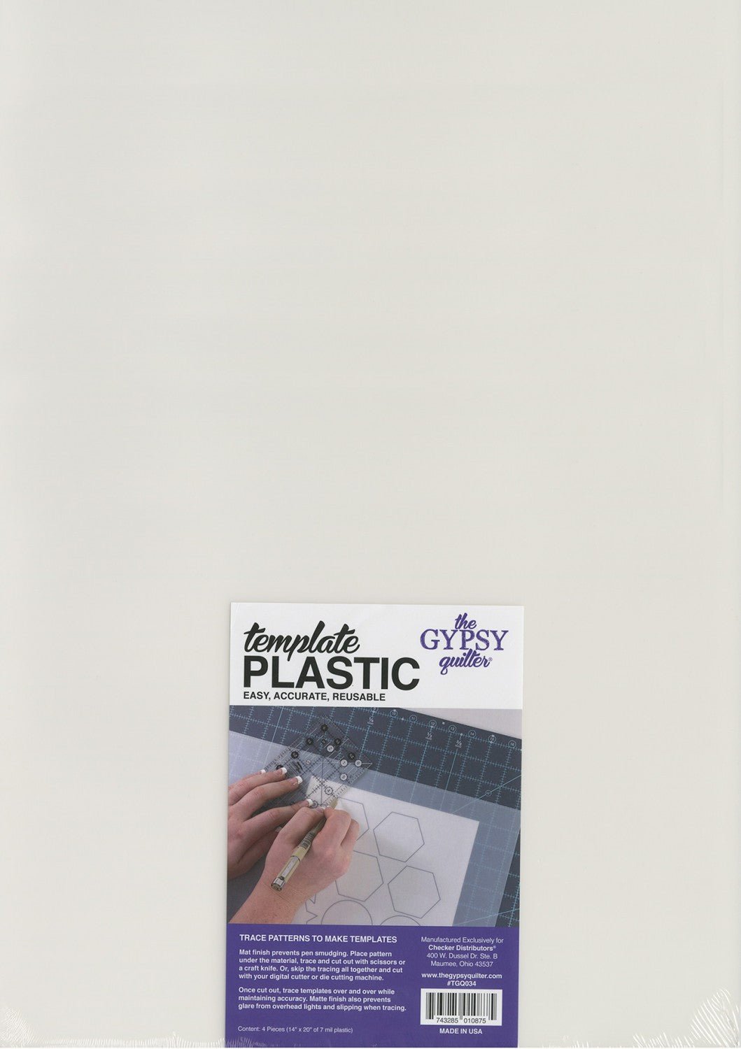 Gypsy Quilter Template Plastic 14" x 20" 4 Pack